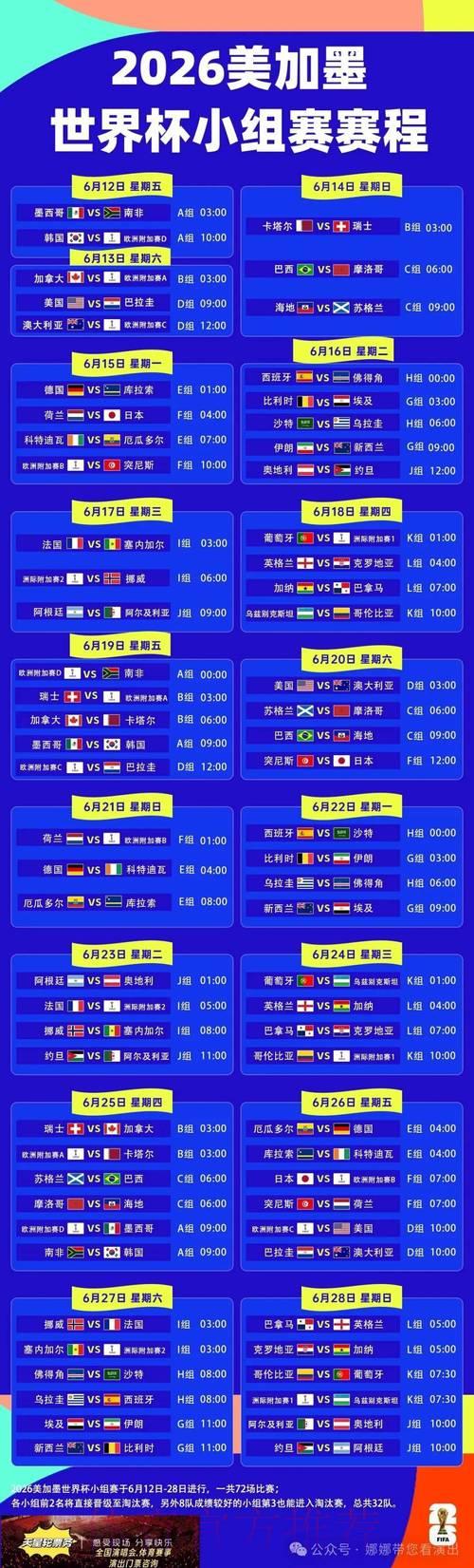 世界杯赛程时间一键速查攻略 世界杯赛程时间一键速查攻略